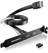 GRAUGEAR PC Motherboard USB-C Front Panel Adapter Cable, 20Gbps USB Type-C Header Extension Cable...