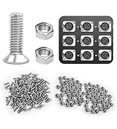 100 Pieces D Series Panel Screws and Nut Kit - Panel Mount Connector, Audio Server Rack Mounts Sc...