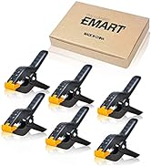 EMART Heavy Duty Muslin Spring Clamps, 4.5 inch Photo Booth Backdrop Clips for Photography Studio...