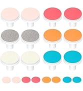 COSLUS Original C52 Baby Electric Nail File Replacement Pads, 12 Grinding Heads + 8 Buffer Pads, ...