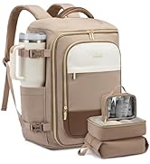 LOVEVOOK 35L Travel Backpack for Women, TSA Approved Carry On Backpack with 3 Packing Cubes, Pers...