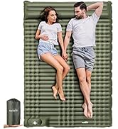 Elegear Double Sleeping Pad for Camping, 4" Ultra-Thick Self Inflating Camping Pad 2 Person with ...