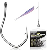 Dovesun 60PCS Drop Shot Hooks for Bass Fishing Wacky Rig Hooks, Drop Shot rig Split Shot for Fres...