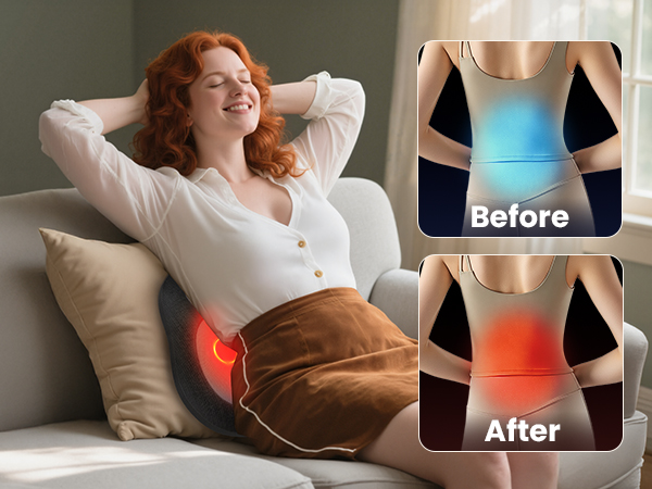 back massager for pain relief deep tissue cordless shiatsu back massager