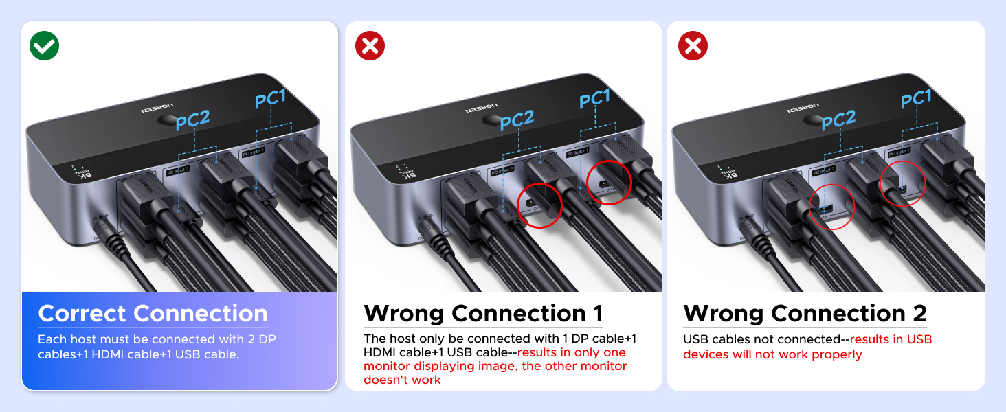 3 monitors kvm switch