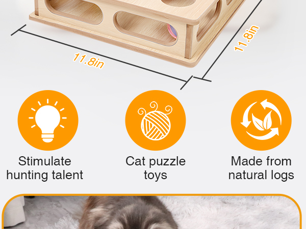 DI BI GRAMAS Cat Interactive Box Puzzle Toy