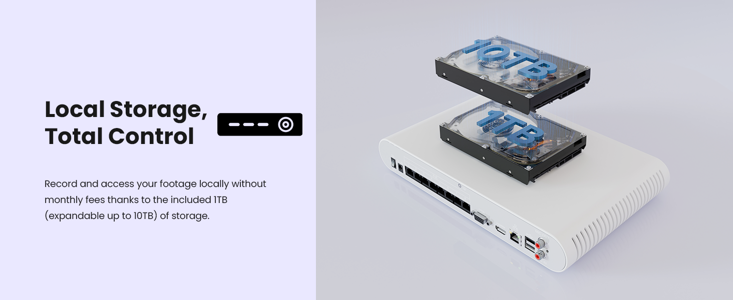 Local Storage, Total Control with included 1TB Storage