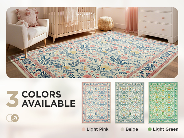 pink area rug