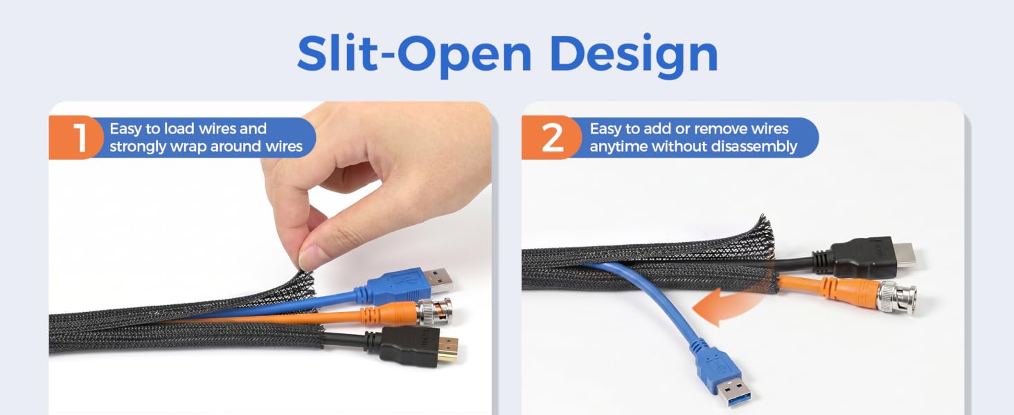 cable sleeve wire loom cord cable wire protector cable management sleeve cord cable hider cord cover