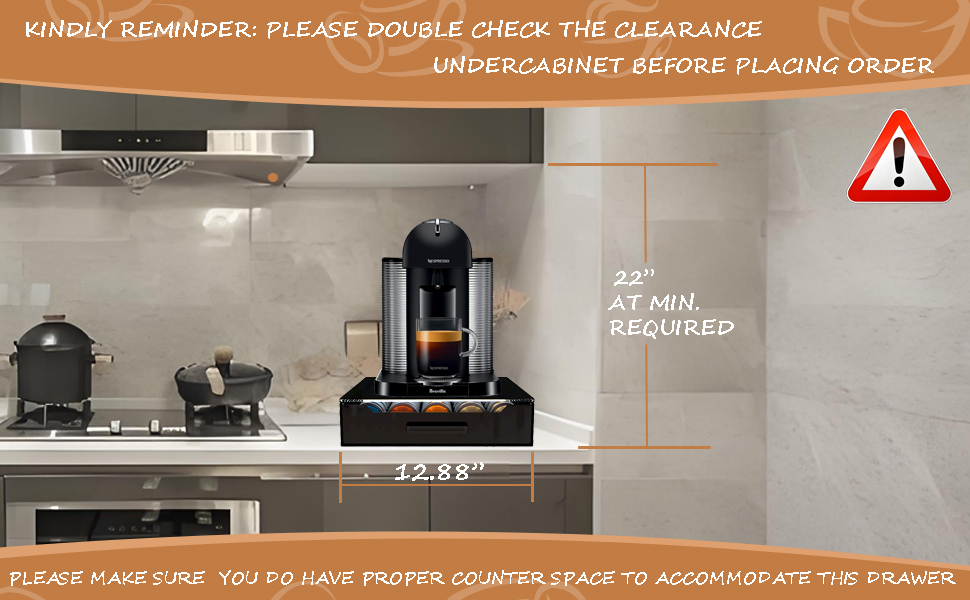 nespresso pods drawer holder