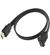 GINTOOYUN HDMI Extension Cable,4K@60Hz HDMI Male to Female Adapter Cable 1.6FT Standard HDMI 2.0 ...