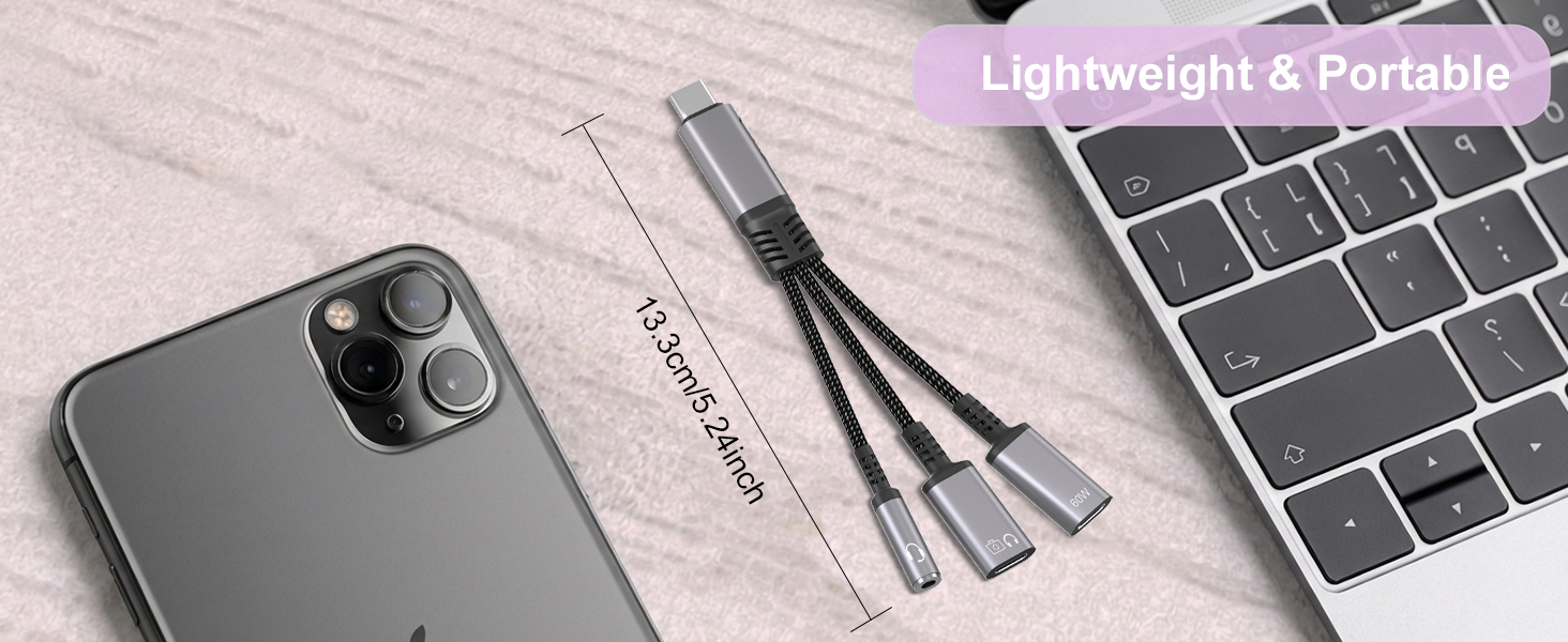 usb c splitter 1 in 2 out