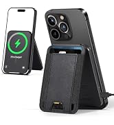 For Magsafe Wallet Stand, 15W Wired Magnetic Charging Stand for iPhone 15/14/13/12 Series, Vegan ...