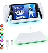HONCAM Charging Stand for PlayStation Portal,PS Portal Stand with 7 RGB Light Modes, Portable Doc...