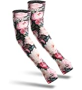 COOLJOB Gardening Sleeves UV Cooling Sun Protection Arm Cover for Women with Thumb Hole for Garde...