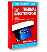 5mil thickness 5.3x7.2 inches size thermal laminating pouches 100 count