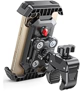 Viccux Bike Phone Holder [Upgrade Vibration Dampened], Super Stable Motorcycle Phone Mount, 360° ...