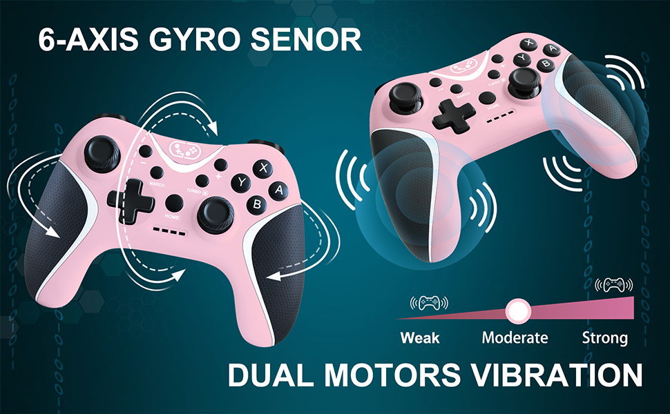 nintendo switch controller wireless pink