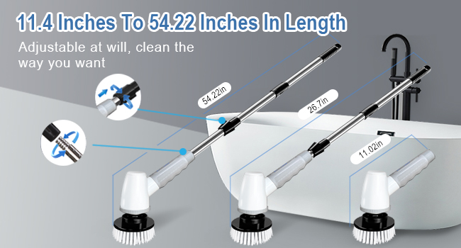 cordless electric spin scrubber