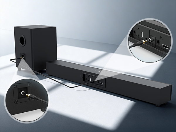 Soundbar with Subwoofer for TV