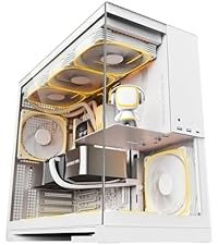 Geometric Future M5 Tempered Glass Mid Tower, E-ATX/ATX Gaming Case, 1.2mm Steel, Type C, Toolless P...