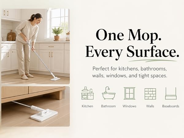 snap and grip mini mop