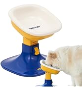 PETHROOM Well Fit Elevated Dog Bowl Stand – Adjustable Height 4.5–7.4 in with 0–22° Tilt, Stable ...