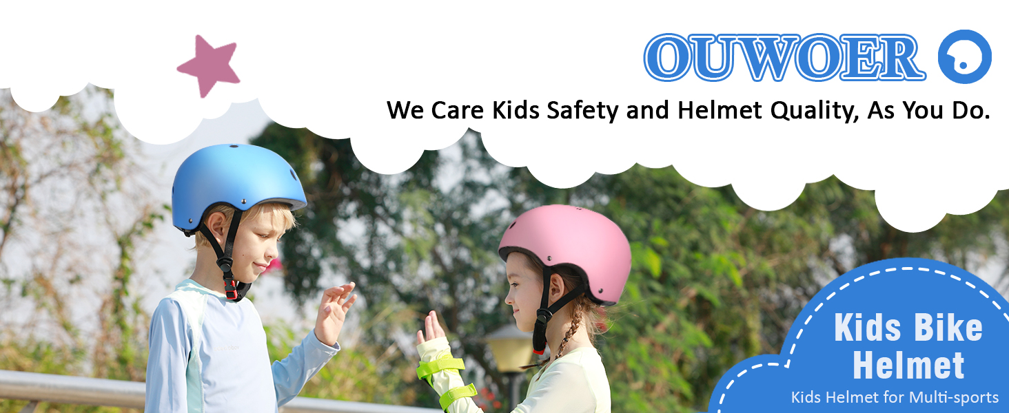 Ouwoer kids bike helmet
