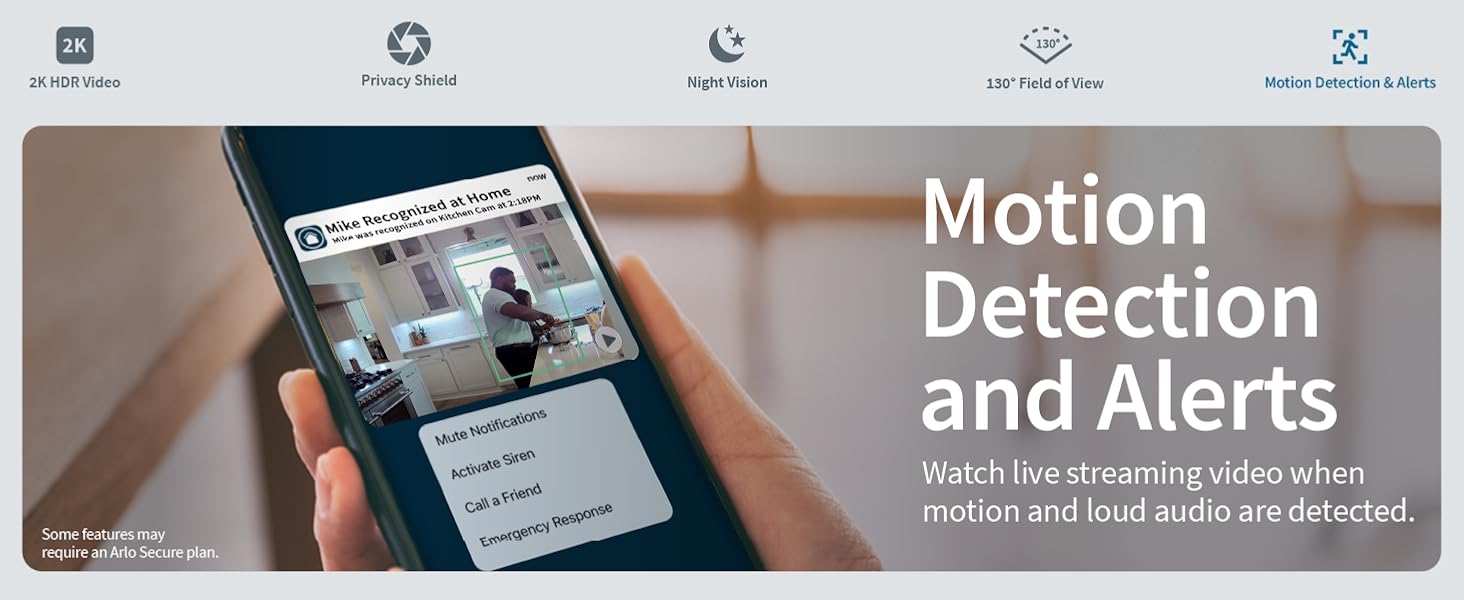 motion detection and alerts receive notifications and live stream from your smart device.