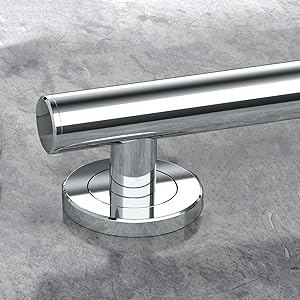 safety grab bar, chrome finish