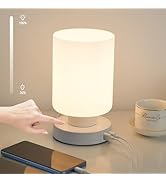 ECOESPTI Touch Bedside Lamp, Mini Stepless Dimmable Table Lamps for Bedroom for Night Stands, Sma...