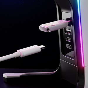 IFYOO RGB Gaming Headset Stand with USB Hub, Game Headphone Mount for PC Computer, Xbox One, PS5