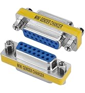 ENUODA 2 Pack Gender Changers 15 Pin Female to Female Adapter DB15 Coupler, Data Transfer and Dev...