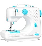 Verdanika Beginner Sewing Machine, 12 Built-in Stitches with Foot Pedal, 2-Speed Control, Portabl...