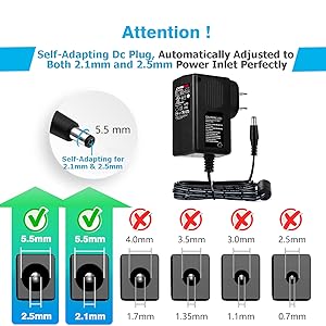 2.1x5.5mm 2.5x5.5mm