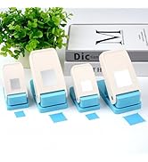 BAOFALI 4Pcs /Set Stamp Puncher Stamp Punch 1x0.8 &amp;1.5 &amp;1 &amp;1.25x1.5inch Postage Stamp Punch |Stam...