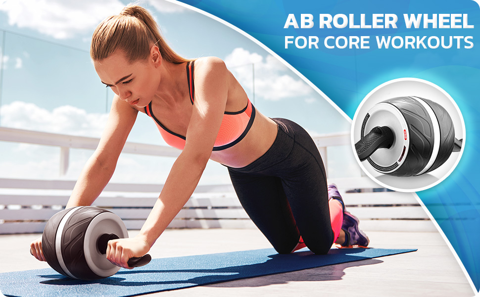 ab roller wheel abs abdominal core workout exercise wheels machine rebound rollers automatic carver