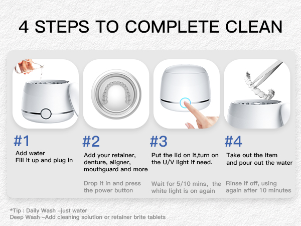 Midomi retainer cleaner