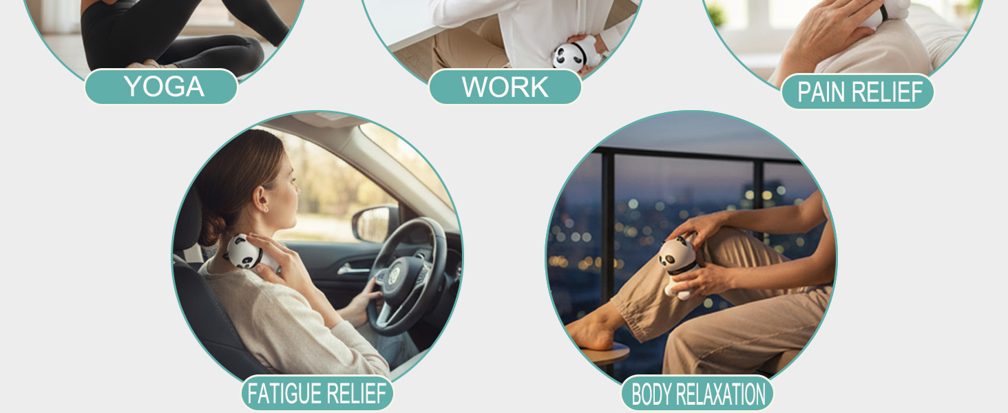 Mini Panda Massager Mini Handheld Massager Small Handheld Massager Panda Gifts body massager