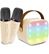 Mini Karaoke Machine for Kids &amp; Adults, Kids Toys for Girls &amp; Boys Gifts, Bluetooth Speaker with ...