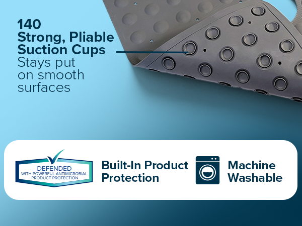 square non slip shower mat, shower mats, bath &amp; shower safety mats, rubber mat for shower stall 