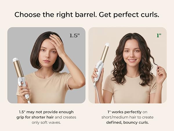 Choose the right barrel. Get perfect curls