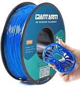 GIANTARM Blue TPU Filament, 95A TPU Filament 1.75mm, Dimensional Accuracy +/- 0.03, Flexible Soft...