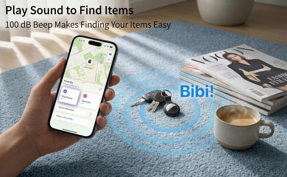 play sound to find your items