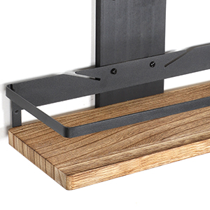 Solid wood ironing board hanger