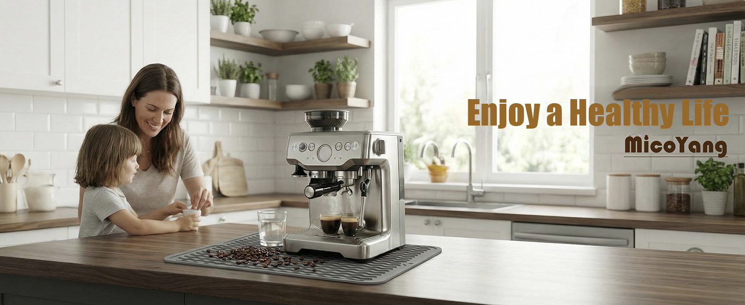 MicoYang Silicone Dish Drying Mat for Kitchen Counter