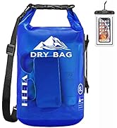 HEETA Waterproof Dry Bag for Women Men, 5L/10L/20L/30L/40L Roll Top Lightweight Dry Storage Bag B...