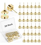 GOOLADA 30 Sets of Thumb Tacks for Wall, Magnetic Push Pins, Gold Thumbtacks, Cute Flat Tacks for...