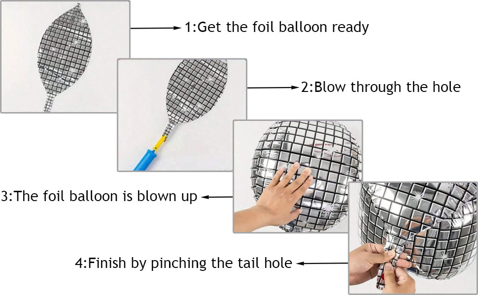 Silver Disco Balloon