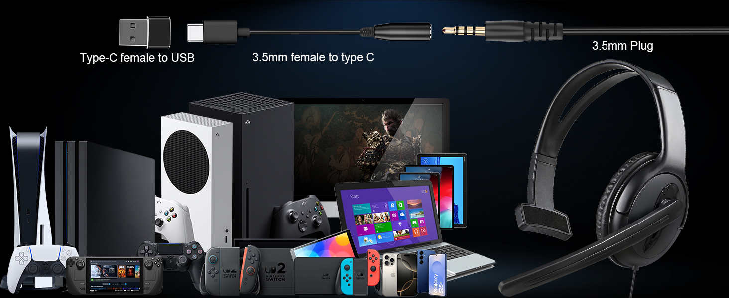 Wired Computer Headset